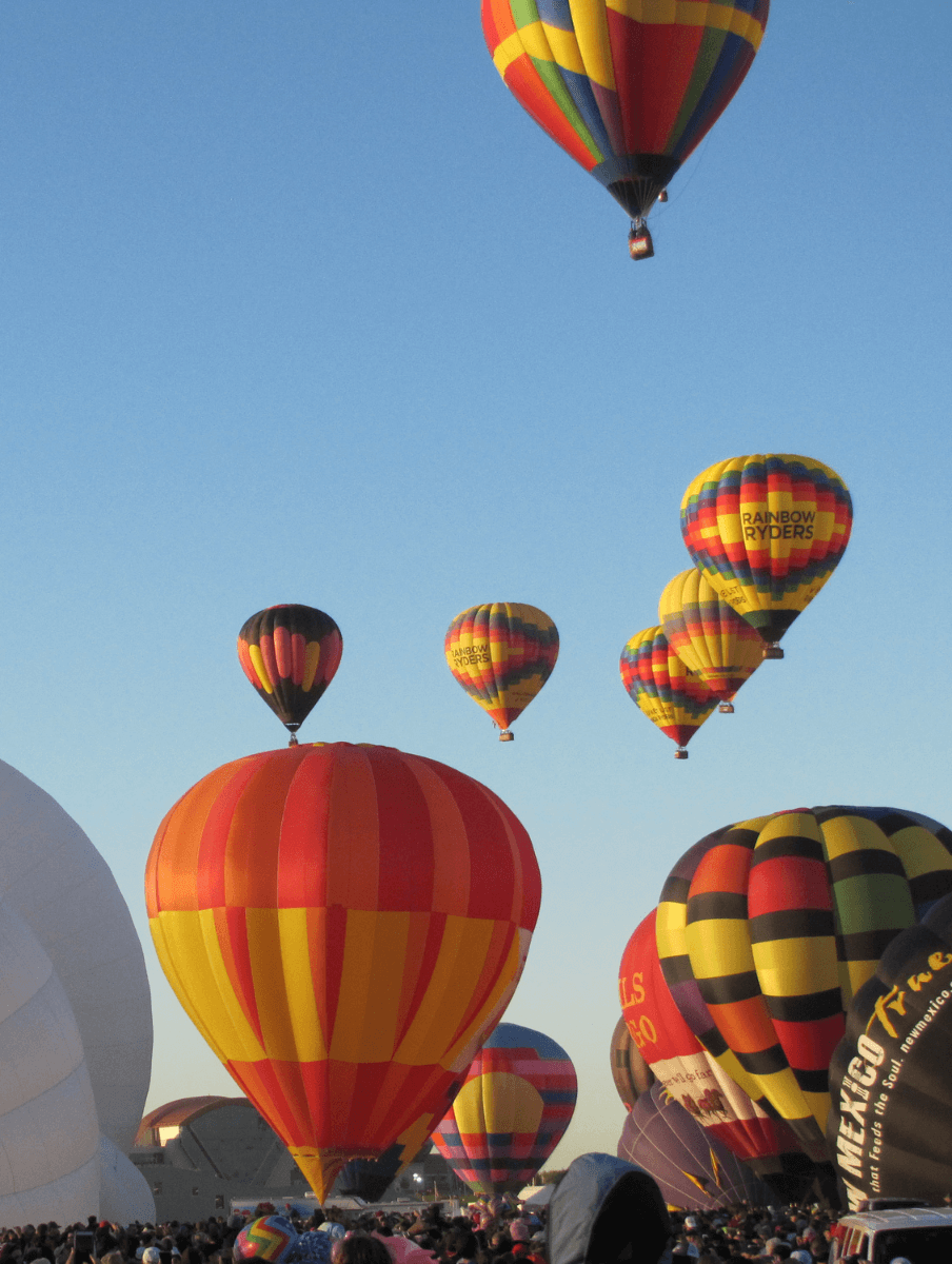 hot air balloons